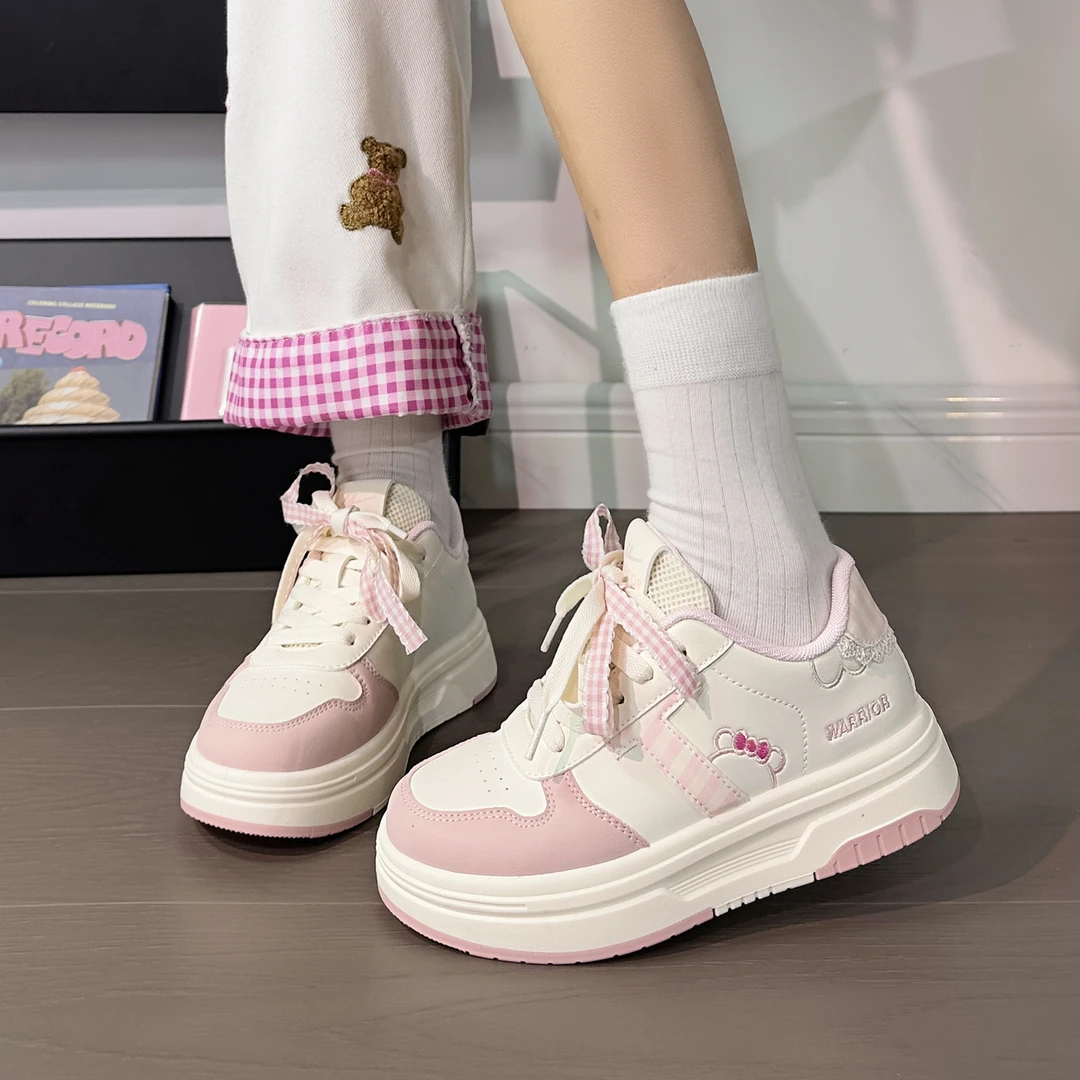 回力可爱KT小白鞋女2025新款秋季韩版运动休闲鞋厚底百搭学生板鞋