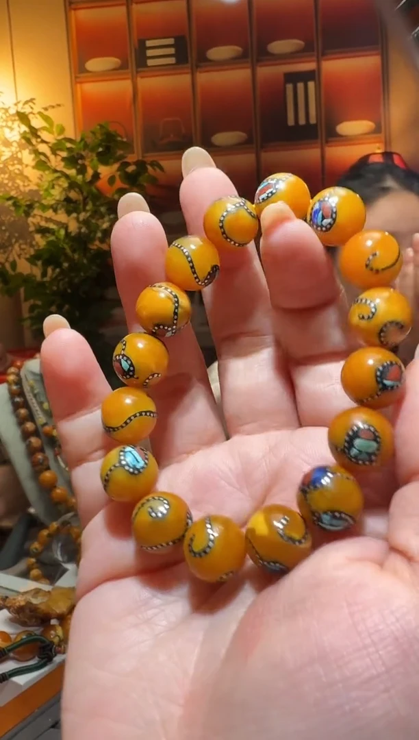 蜜蜡颈饰未镶嵌236天然蜜蜡珠宝奇石全都保真