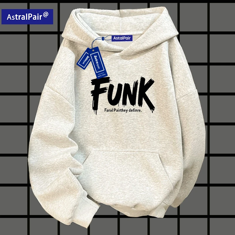 纯棉美式复古连帽卫衣男女2025新款爆款宽松长袖上衣秋冬加绒加厚