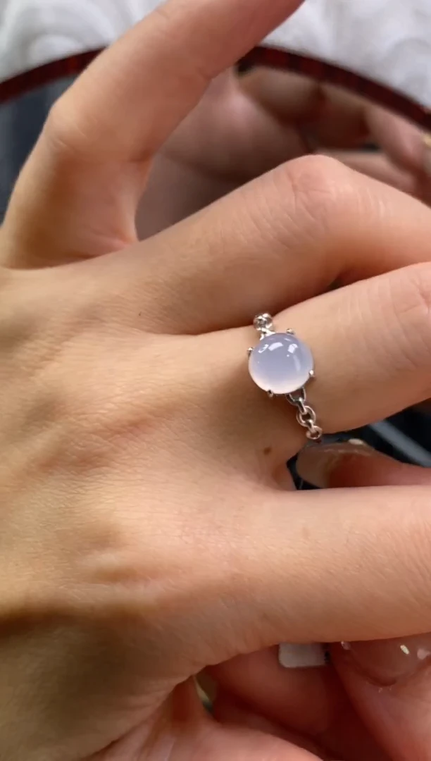 颈饰银S925镶嵌翡翠净货17135