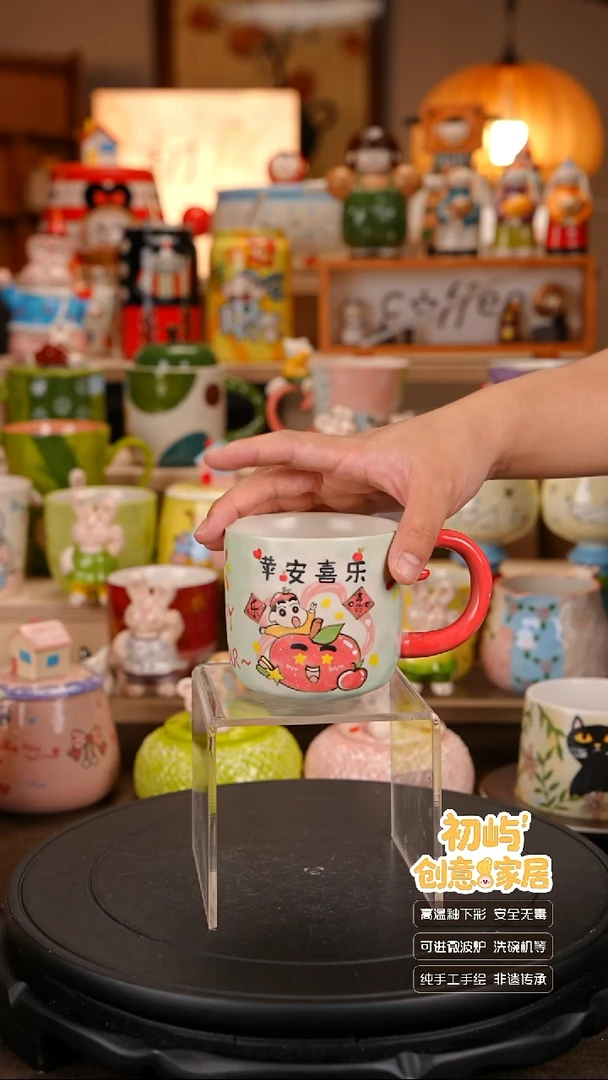 瓷初屿手工手绘陶瓷餐具健康釉下彩