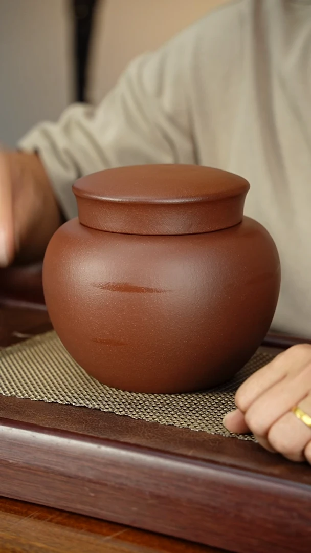 宜兴原矿紫砂茶叶罐