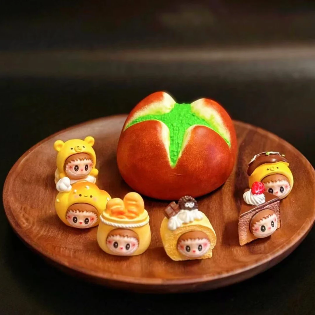 对对碰可爱糕点拉布布手工diy家居摆件