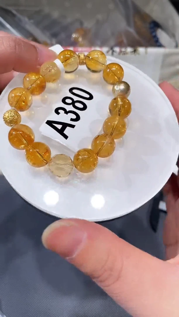 未镶嵌手链水晶A380 黄阿塞DIY