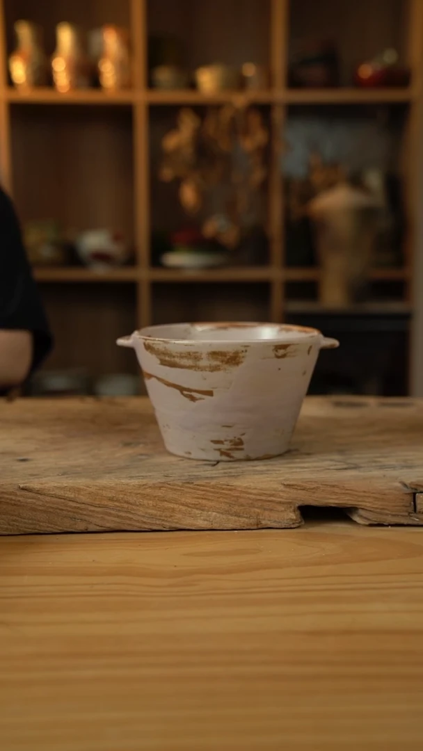 橡皮粉系列的双耳冰桶1个