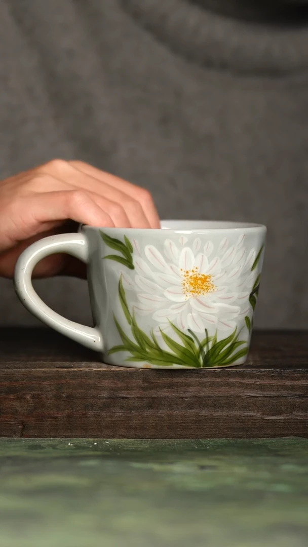 【闪购商品】杯青诗手工手绘瓷器