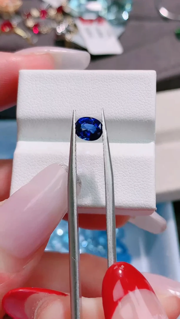 裸石蓝宝石斯里兰卡老烧0.75ct