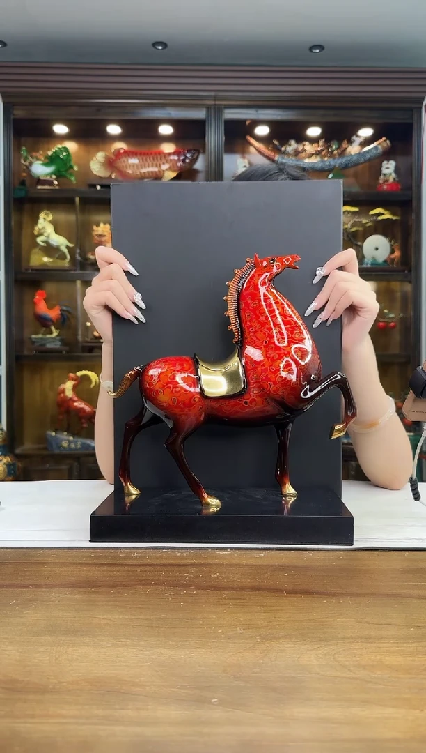 开**客中号 大漆将军马 高度 32