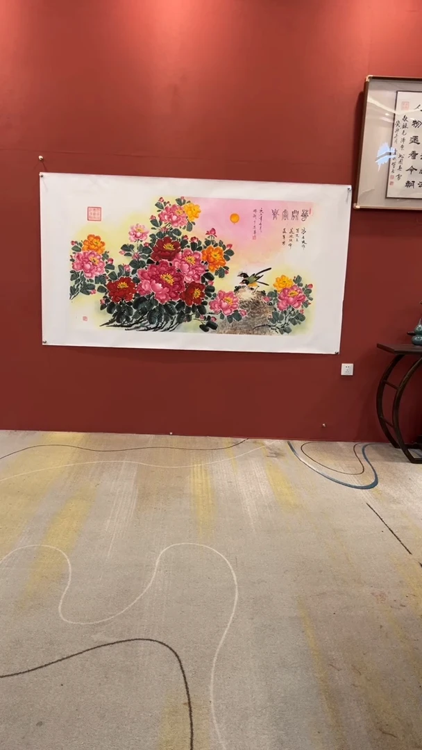 国画谢瑞新老师作品 花开富贵
