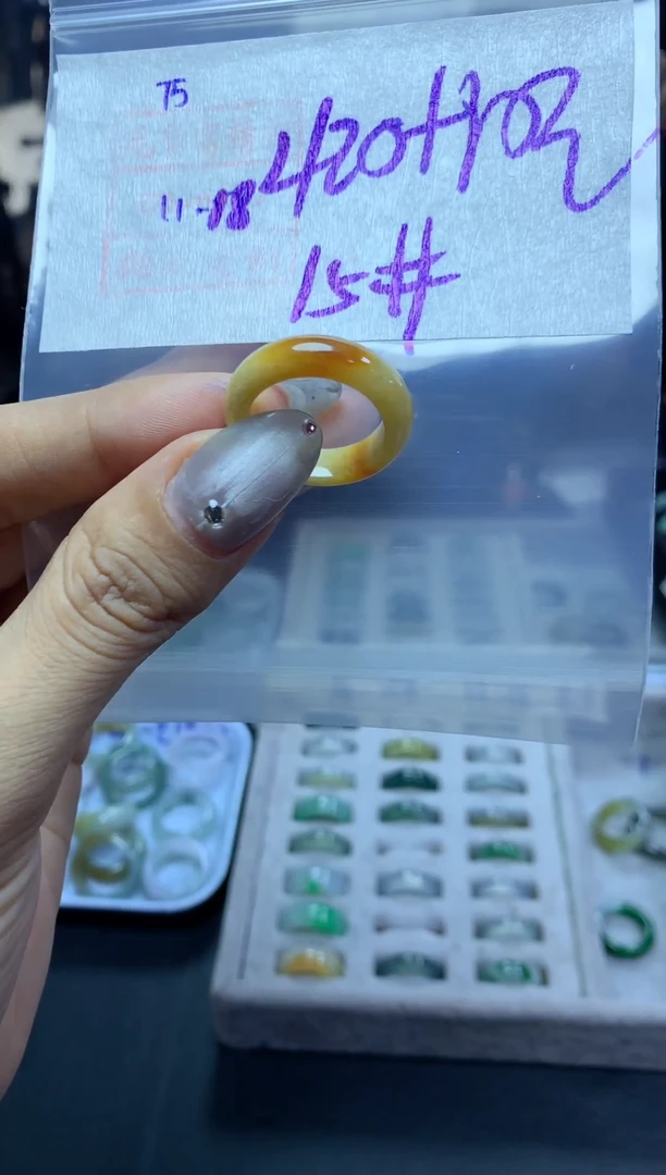 未镶嵌定制翡翠75翡翠15*430元毛货需精抛光