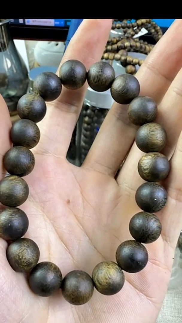 手串沉香种植绿棋1.1单圈14克