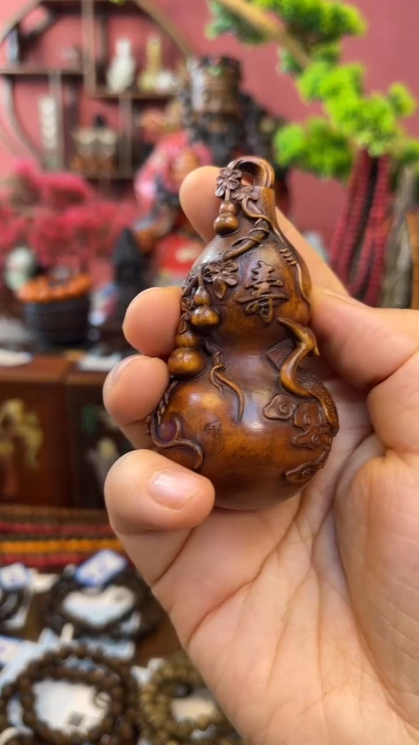 【闪购商品】妍妍清空编号：45-寿葫芦-黄杨木