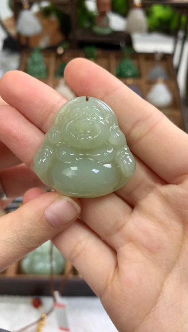 【闪购商品】和田玉颈饰未镶嵌吊坠35mm