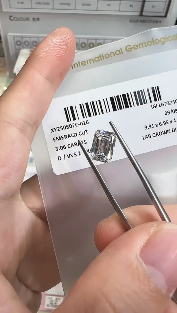 裸石实验室培育钻石@ 3.06ct 先鉴赏，再定制！
