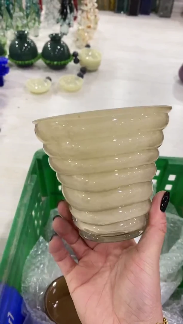 慕忆家手作琉璃花瓶瑕疵