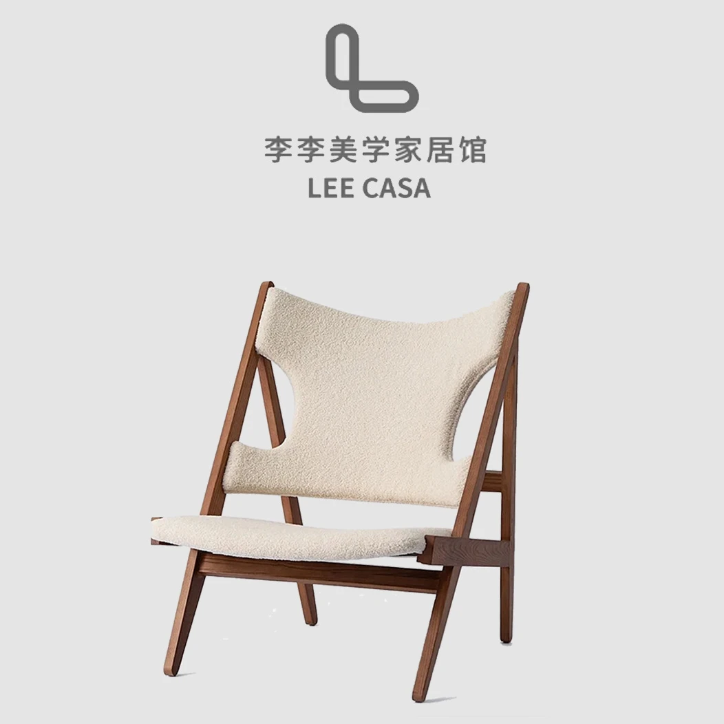 阅读椅-雪尼尔绒轻奢客厅家用创意简约阳台北欧设计师款丹麦个性