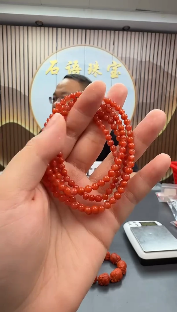 未镶嵌多圈南红玛瑙016ZB1128产品一个