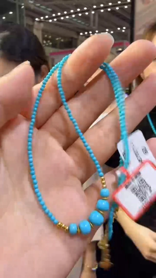 未镶嵌绿松石颈饰144秒拍号 假一罚三