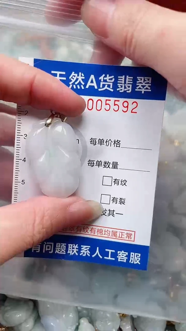 翡翠未镶嵌吊坠(不含链)1