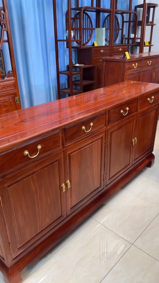 花梨木类柜类家具刺猬餐边柜178*40*88马蹄大脚