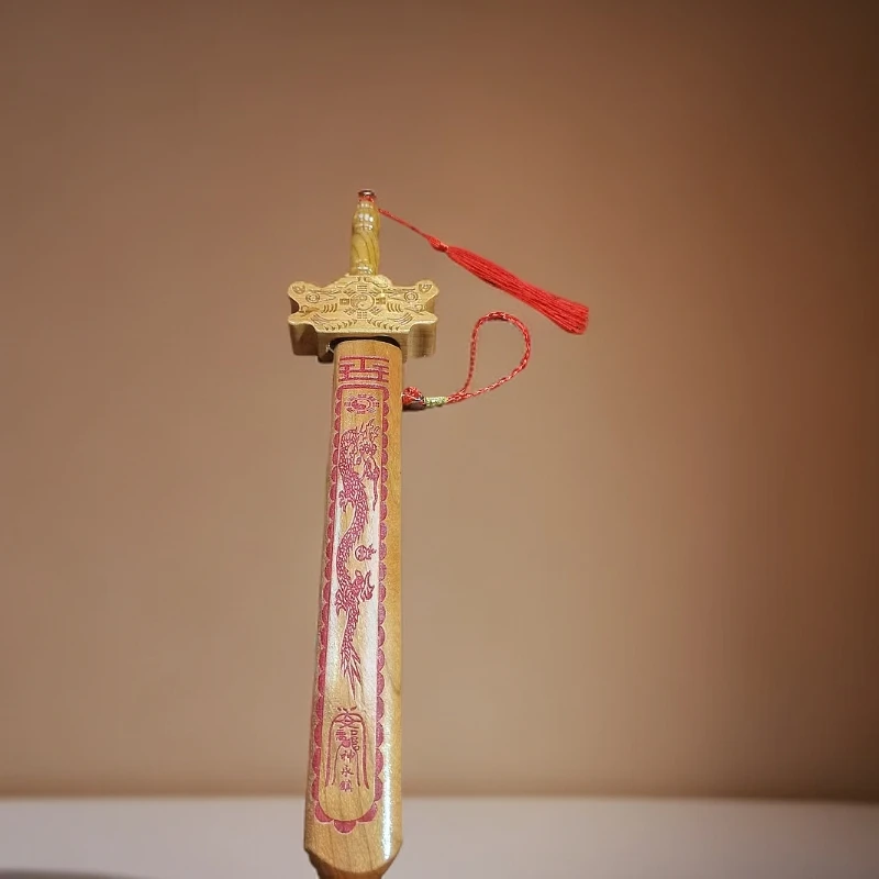 A477大号桃木剑七星连珠门庭车挂