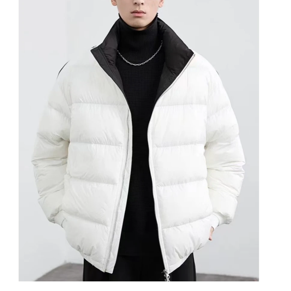 冬季男款加厚立领休闲百搭宽松潮流时尚保暖羽绒服23666