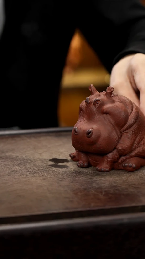 紫砂茶宠紫砂河马