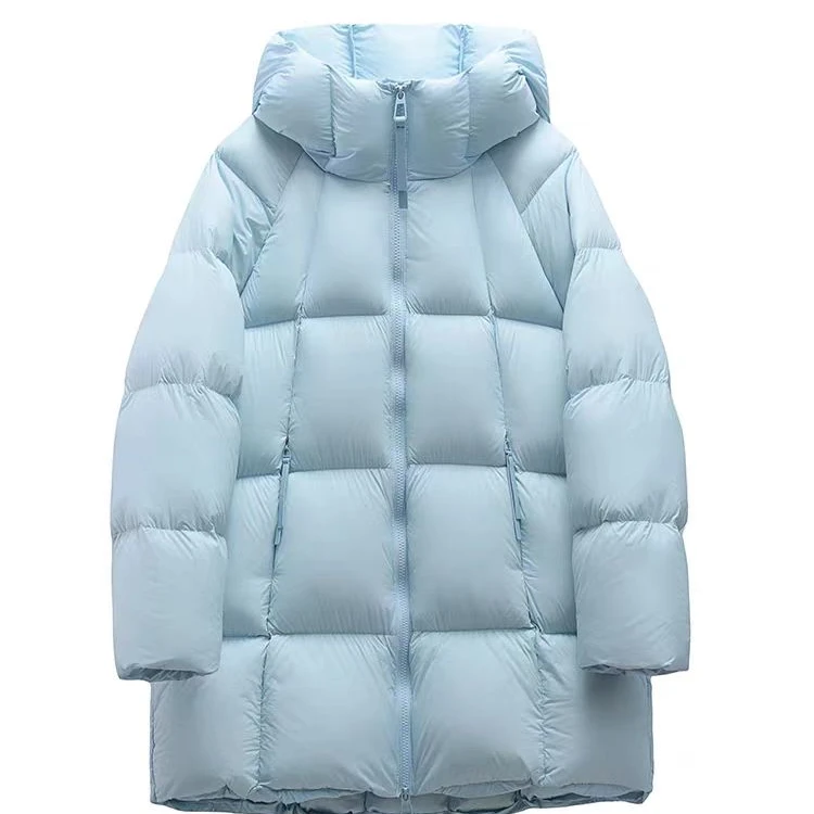 泡芙女装连帽冬季新款中长款超轻加厚保暖