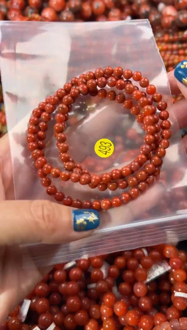 未镶嵌手串南红玛瑙5+