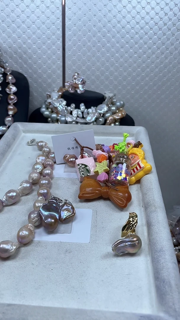 淡水珍珠未镶嵌套链存**儿【纯恬巴洛克饰品】