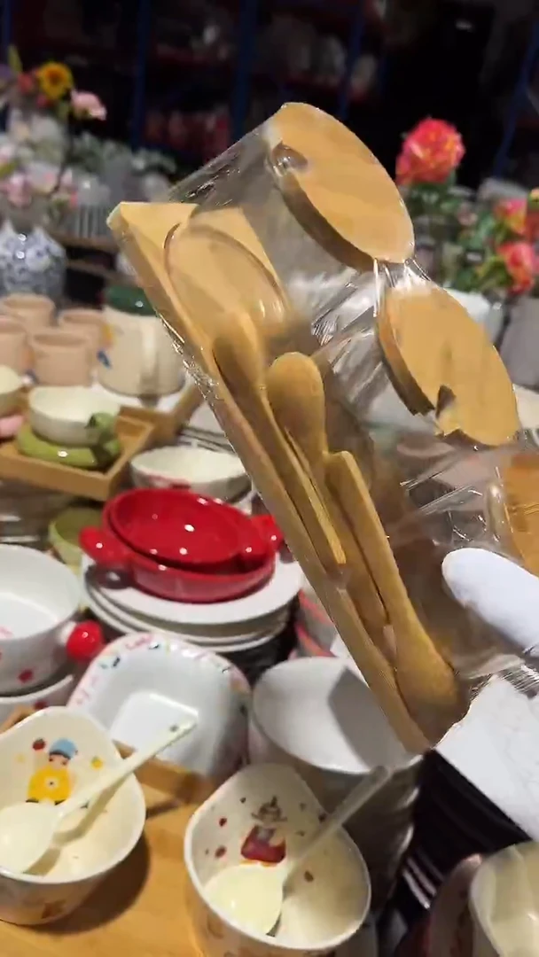 陶瓷玻璃调味罐一套微瑕 凑满20元包邮