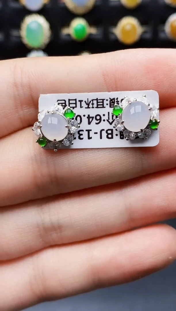 银S925镶嵌戒指翡翠5099