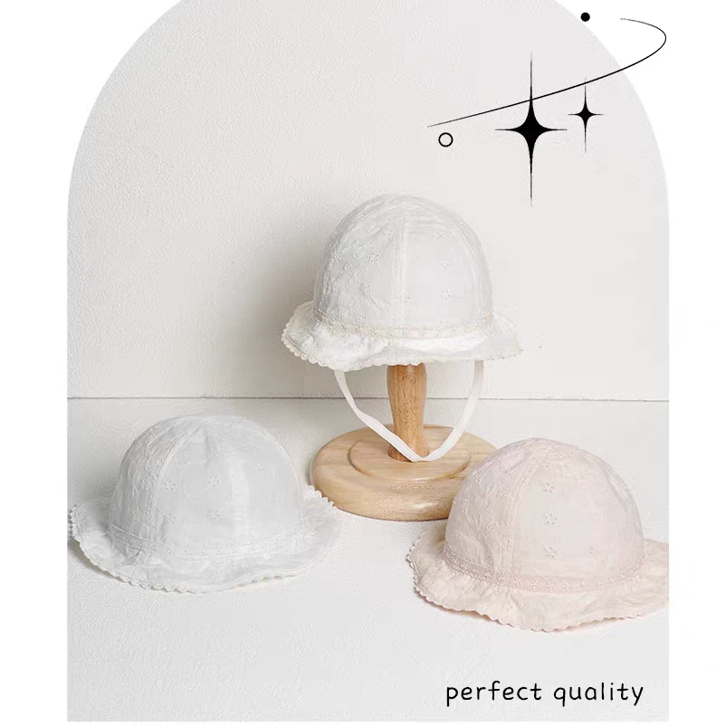 木然良品宝宝帽子2025春夏新款女宝宝静谧的时光盆帽