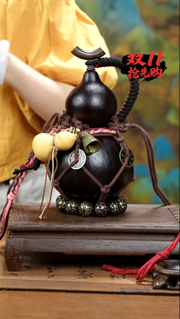 XA114网兜款酒葫芦不包手串及旋转底座