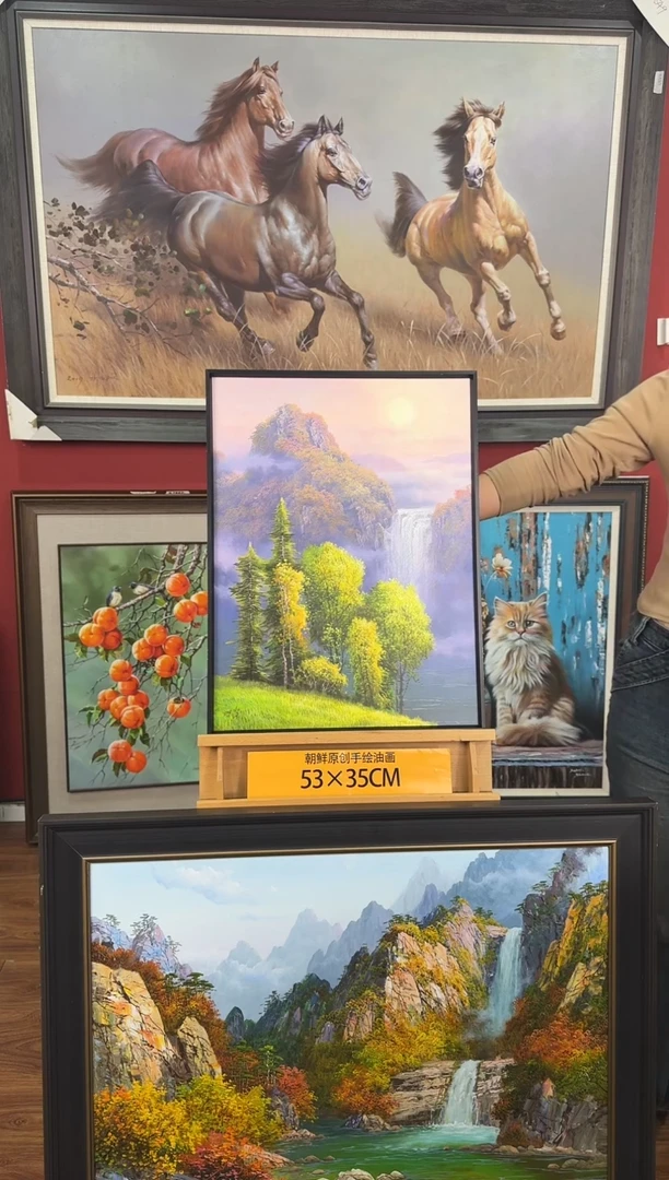 油画【125号】约53*35cm丨朝鲜原创纯手绘孤品油画丨顺丰包邮