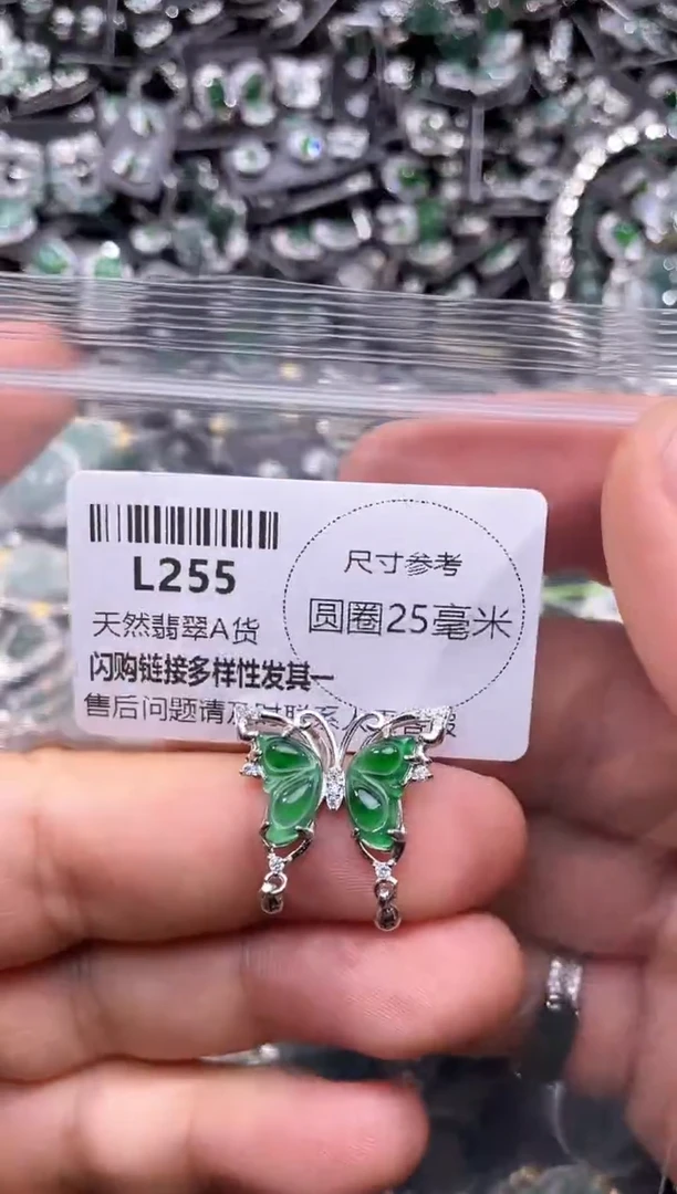翡翠未镶嵌颈饰L255吊坠