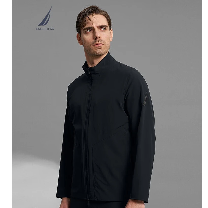 诺帝卡/NAUTICA男装春夏款防轻溅水保暖耐磨薄外套夹克JB3302