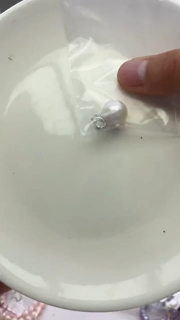 未镶嵌吊坠淡水珍珠白色系吊坠