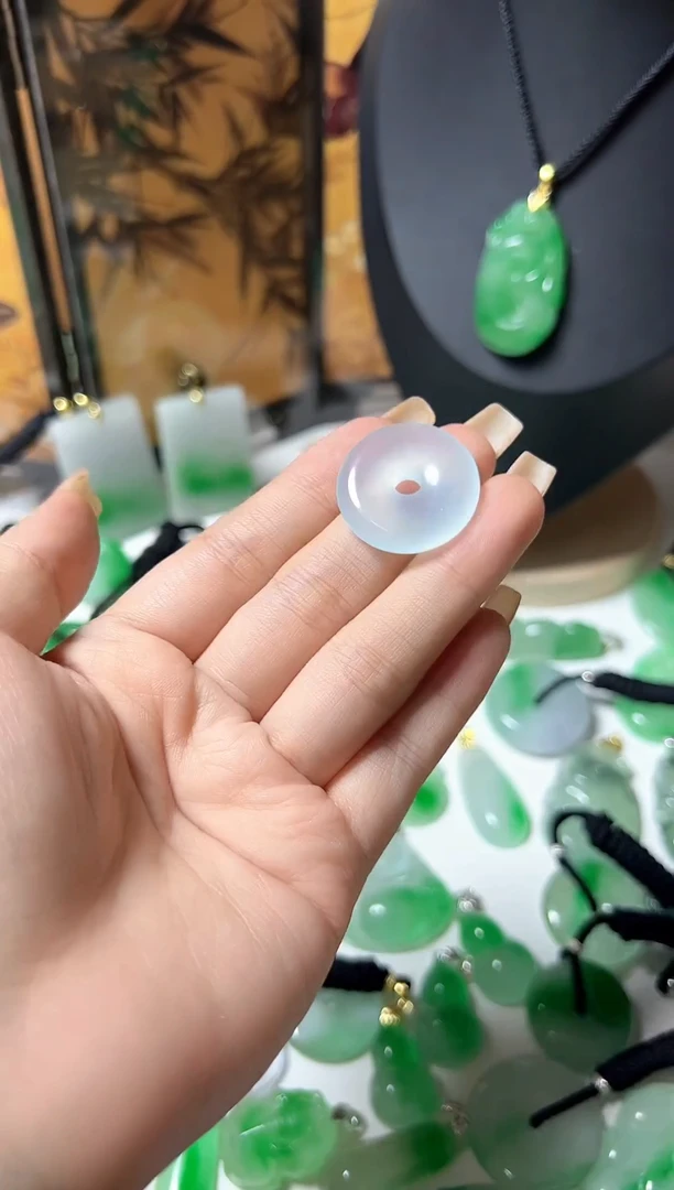 颈饰未镶嵌翡翠所见即所得，一图一物