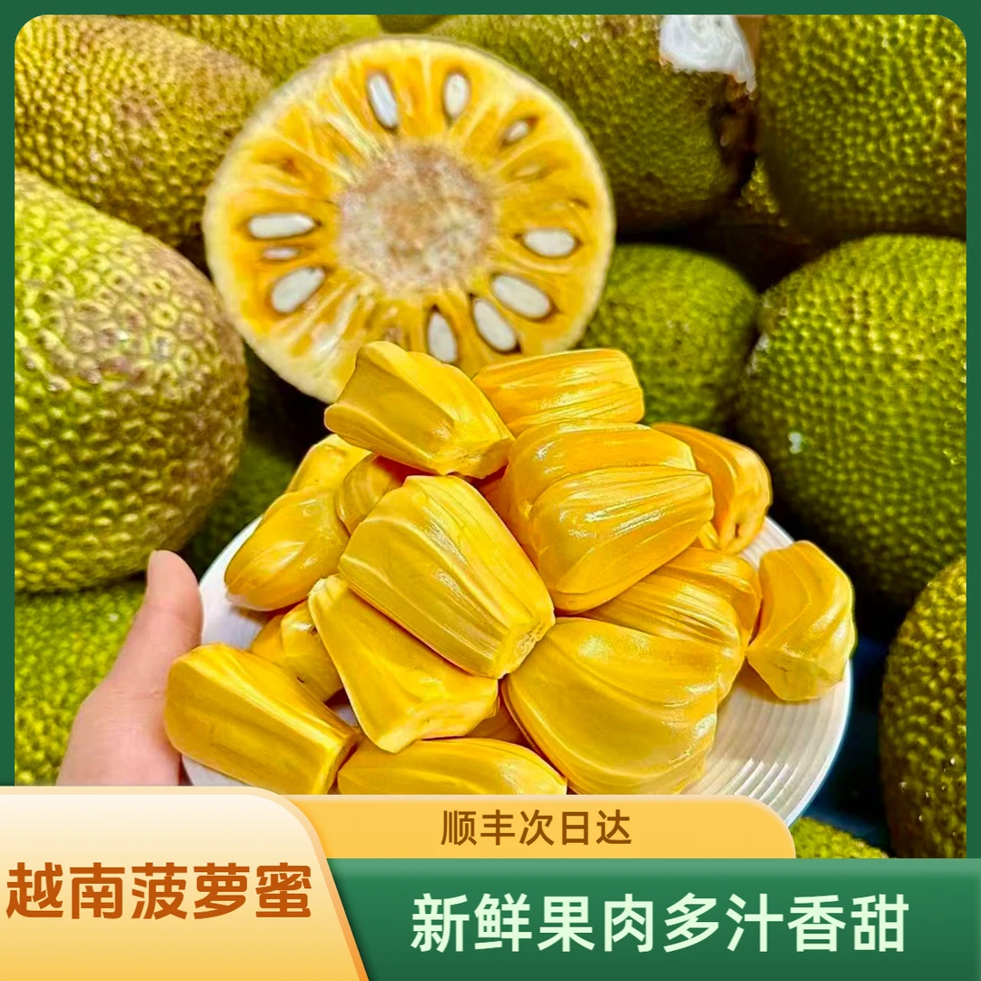 越南进口干苞黄肉菠萝蜜纯果肉脆口（顺丰包邮）热带水果黄肉菠萝蜜福建省