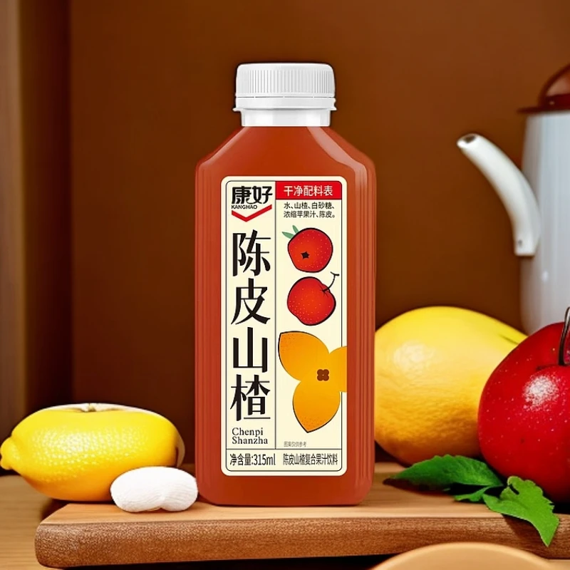 益活谷饮品陈皮山楂果味饮料6瓶装