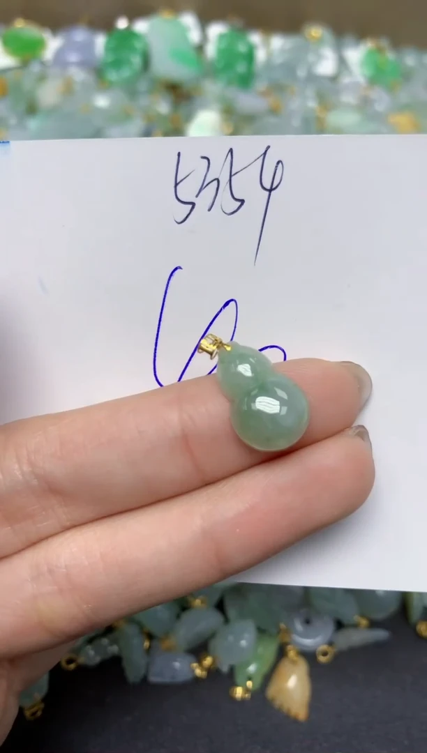 【闪购商品】翡翠颈饰18K金镶嵌天然翡翠A货