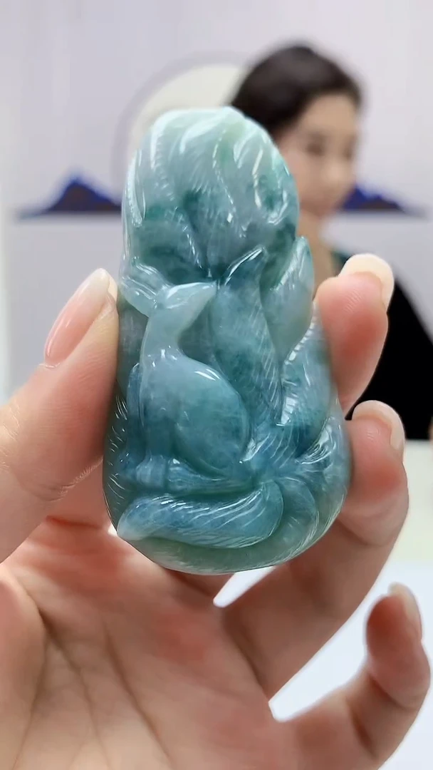 定制翡翠未镶嵌4829ms-毛货29狐狸