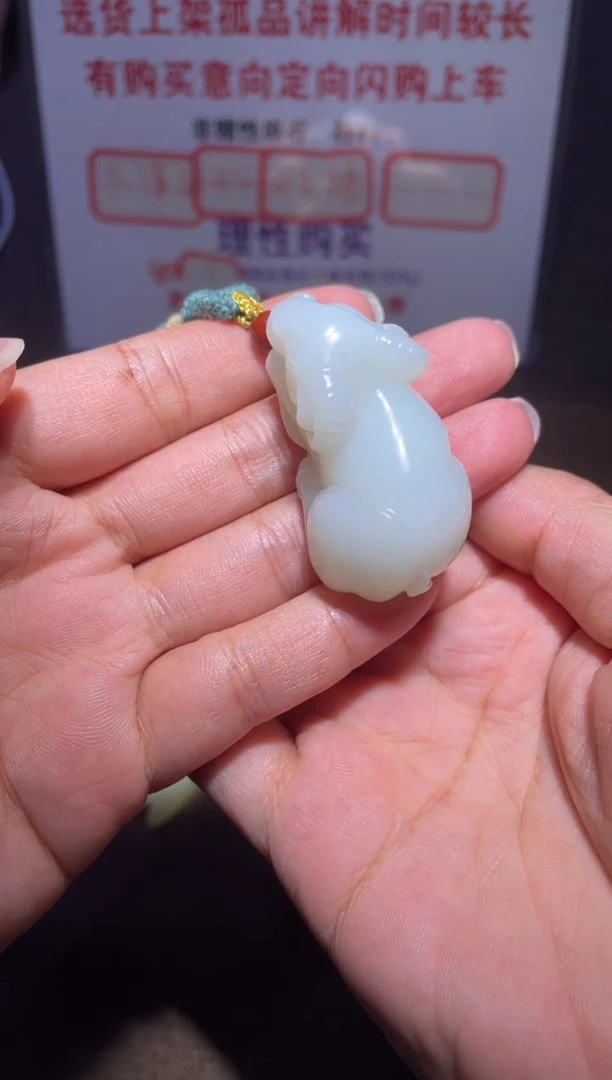 和田玉未镶嵌挂件f****白X331