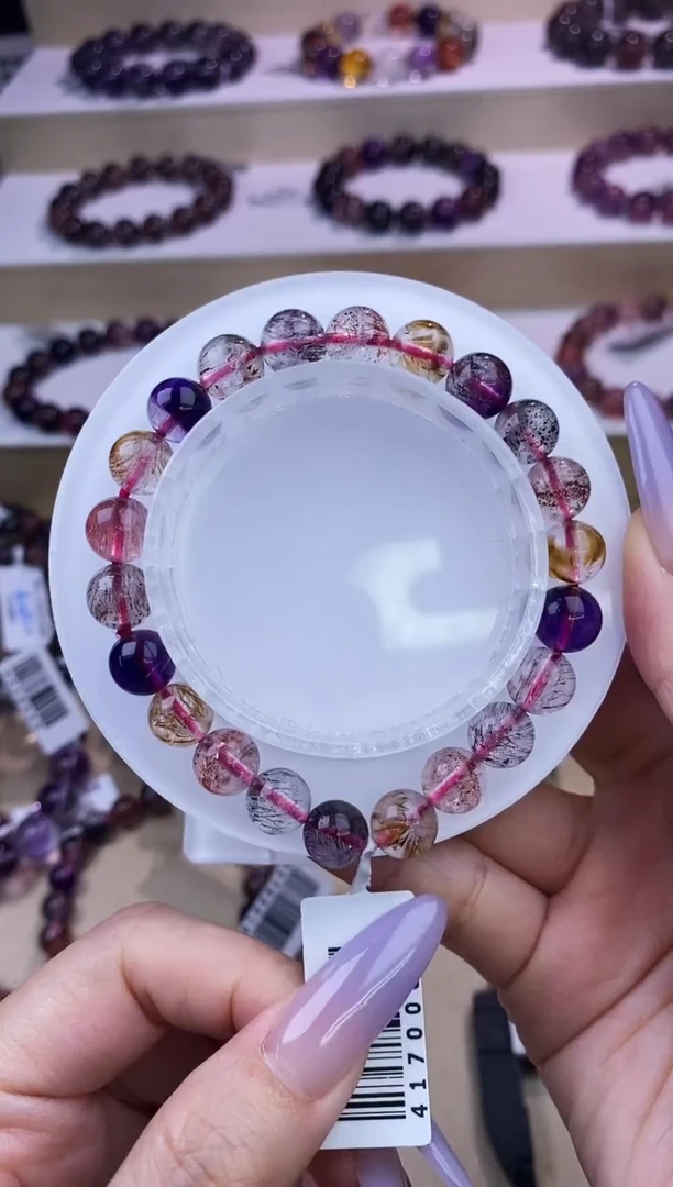 水晶手链未镶嵌彩超七8m+