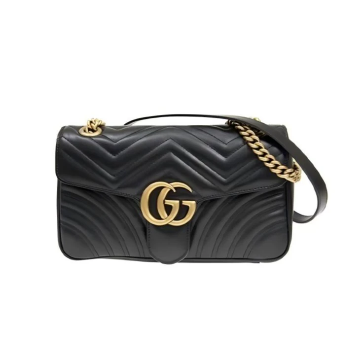 99新 GUCCI/古驰 黑金马蒙26 包包