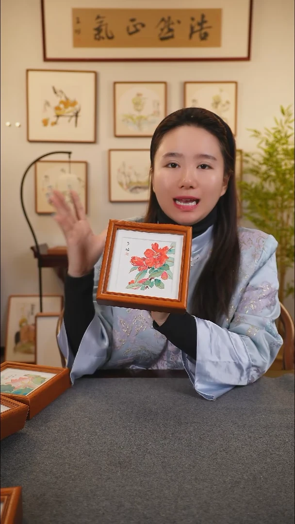 横款鹿鸣现代美术馆-岳倚竹老师作品