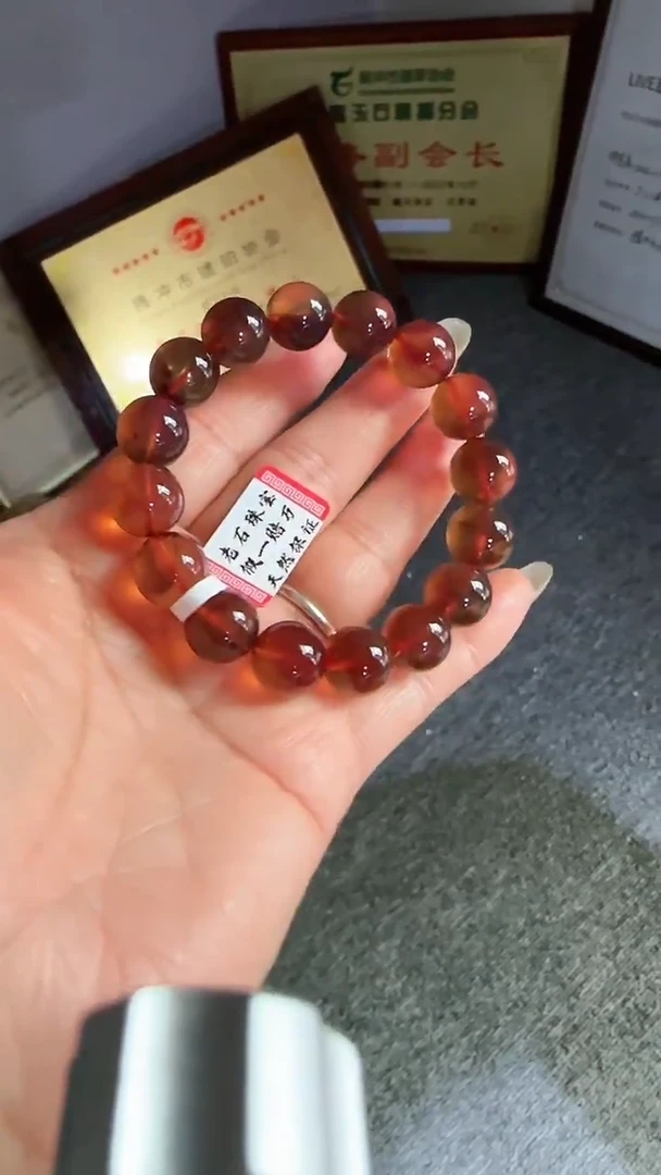 未镶嵌琥珀手串规格12微瑕紫罗兰手串#35