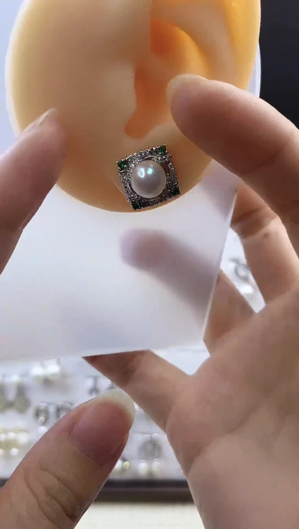 合金耳饰淡水珍珠57