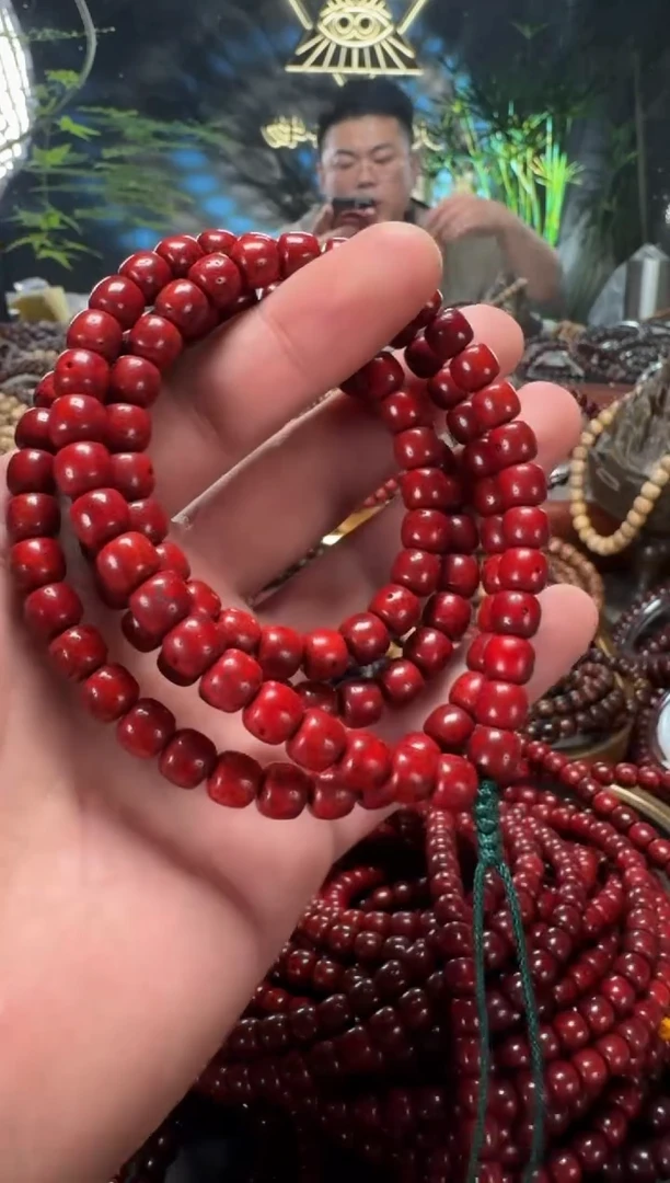 手串星月菩提武****）7*8原生态本草供长串